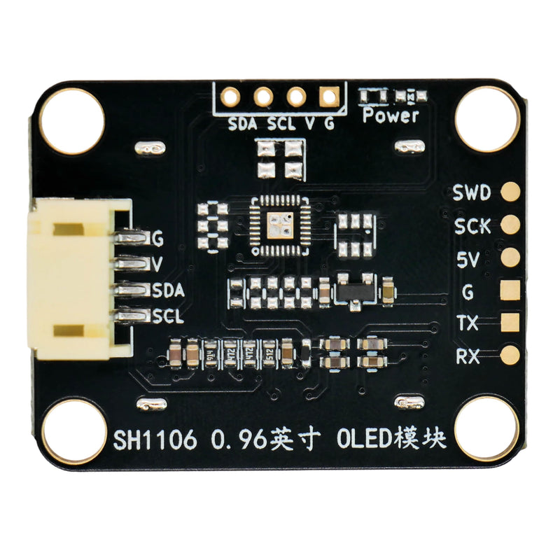 2-Pack OLED Display Module 0.96in, I2C 128x64 Pixels Screen, Steel Case | Mini SH1106 Display for Arduino ESP32 Raspberry Pi Standard Edition 2