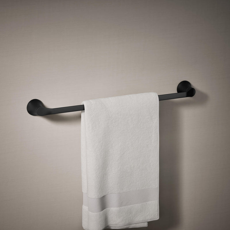 Kohler 27394-BL Simplice® 24" Towel bar, Matte Black 24"