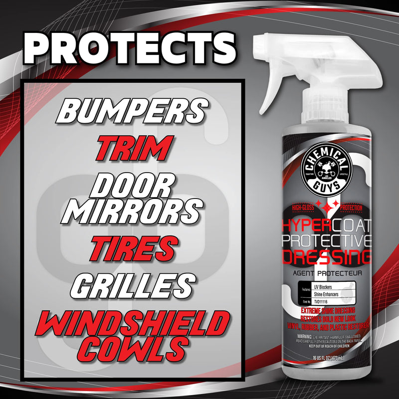 Chemical Guys TVD11116 G6 HyperCoat High Gloss Coating Protectant Sprayable Dressing (Works on Vinyl, Rubber, Plastic, Tires and Trim) Safe for Cars, Trucks, Motorcycles, RVs & More, 16 fl oz 16 Fl Oz (Pack of 1)