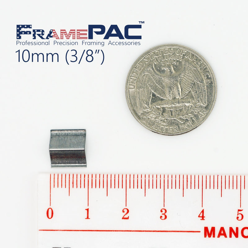 V Nails for Picture Frames Hardwood (AMP) 7mm (1/4 Inch) [4000 V-Nail Pack, Stacked] - (for use in Automatic V Nailer for Picture Framing, Automatic V Nailer for Picture Frames) 1/4 inch [7mm] - 4000 pack AMP - Hardwood