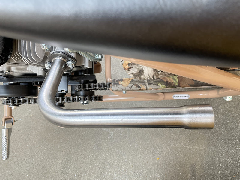 Upgrade Exhaust Pipe With Female Threaded For Predator 212cc 196cc Go Kart& Mini Bike, For Coleman Powersports CT200U,CT200U-EX,BT200X, For Honda GX160,GX200 silver