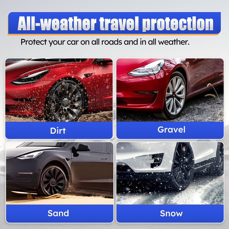 Mud Flaps Mud Splash Guard for 2016 2017 2018 2019 2020 2021 2022 2023 Tesla Model 3 No Drilling Required (Set of 4) 2016-2023 Tesla Model 3