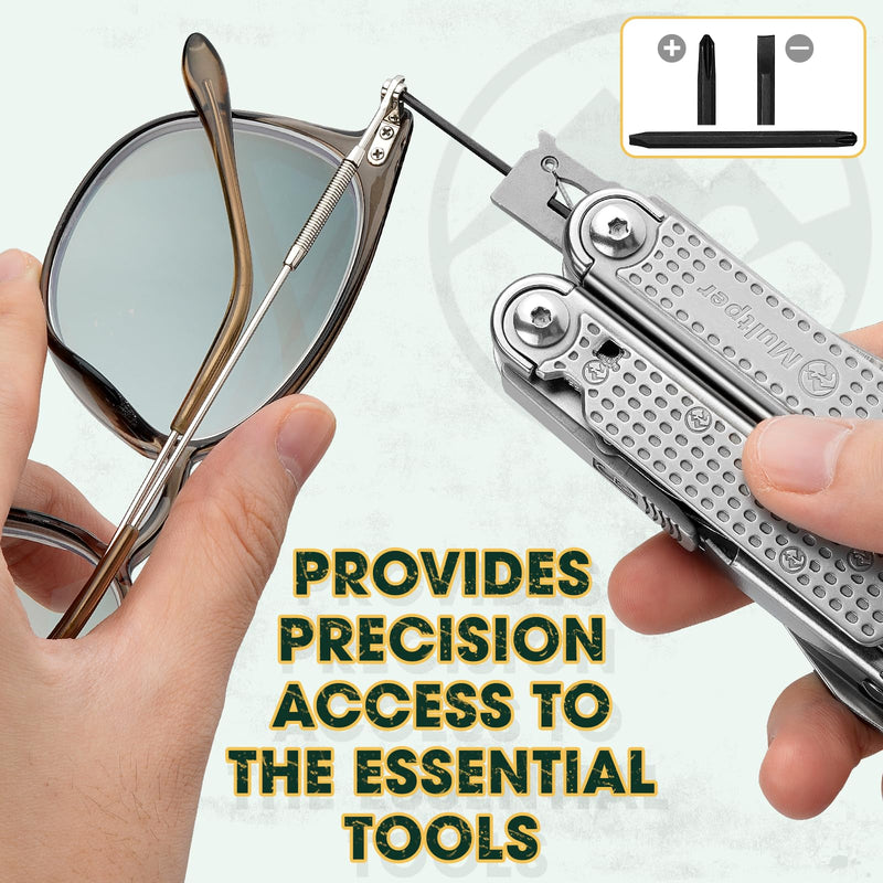  [AUSTRALIA] - Multitools Pliers Pro, Upgraded Multi Tool With Damascus Knife, Replaceable Wire Cutters and Screwdirver Set, Foldable Multitools with Scissors, Screwdriver, Ideal for Camping,Survival, Repair