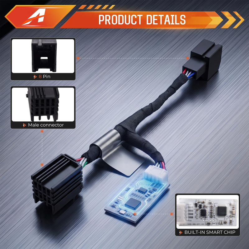 Auto Start Stop Eliminator Compatible with Jeep Wrangler JL 2018-2026 & Gladiator JT 2020-2026, Plug and Play Engine Auto Stop Disable Device Accessory