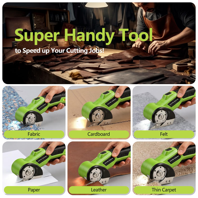 Cardboard Cutter Electric Scissors Tools - Box Cutters Cordless Electric Scissor for Arthritic Hands, Home Apartment Essentials for Cardboard Recycling, Gadget Gifts for Men Women Dad Mom Husband Wife