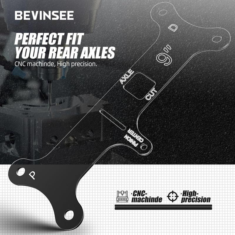 Bevinsee 9" Rear End Axle Tube Narrowing Cut Guide Rearend Pinion Dogbone Tool Compatible with Ford F-100 F-150 Mustang Fairlane