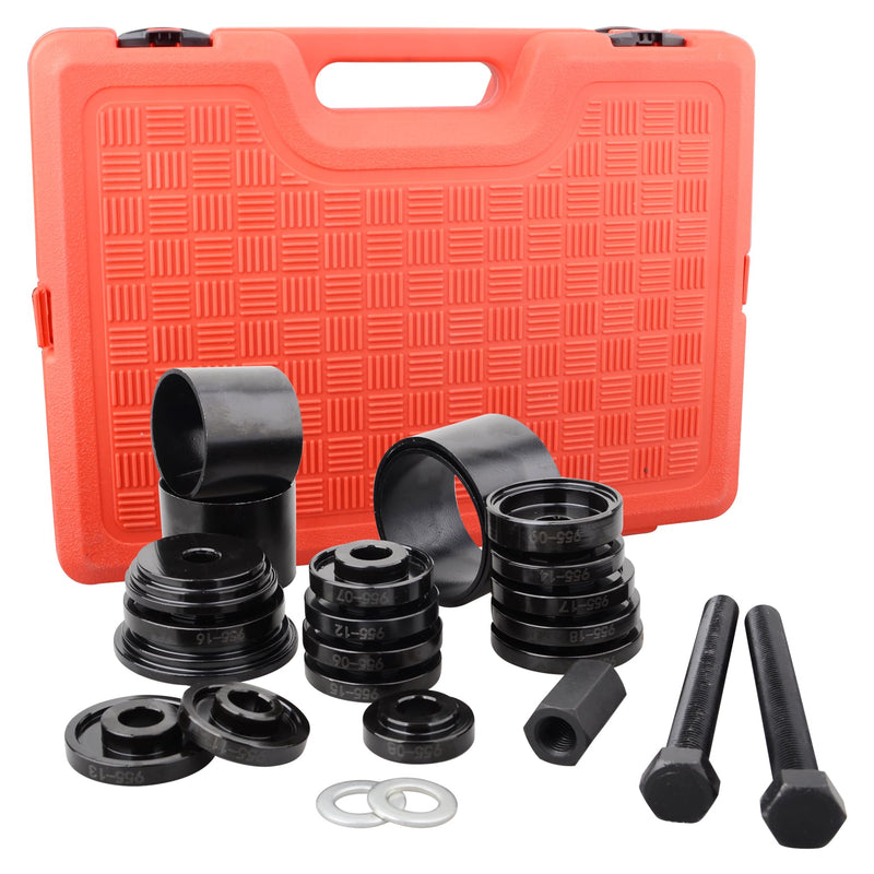 24pcs FWD Front Wheel Drive Bearing Removal Tool, Wheel Bearing Press Kit Bearing Adapters Bearing Installer Tool
