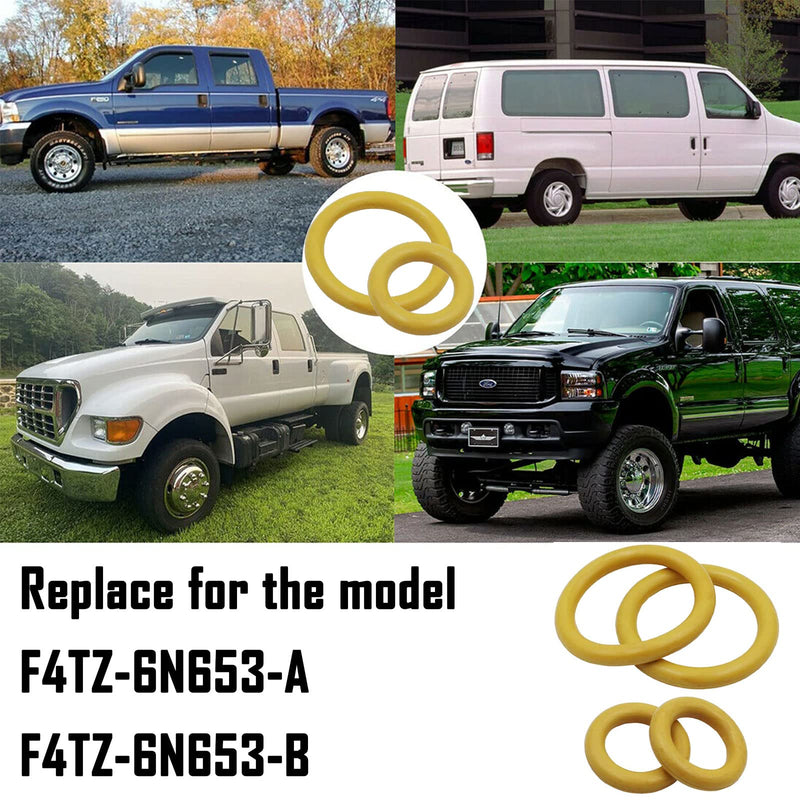 Yellow O-Ring Gaskets Kit Suitable for 1994-2003 Ford 7.3L Powerstroke Diesel Turbo Pedestal and Compatible for E-350 E-450 Econoline Vans F750F-250Super Duty