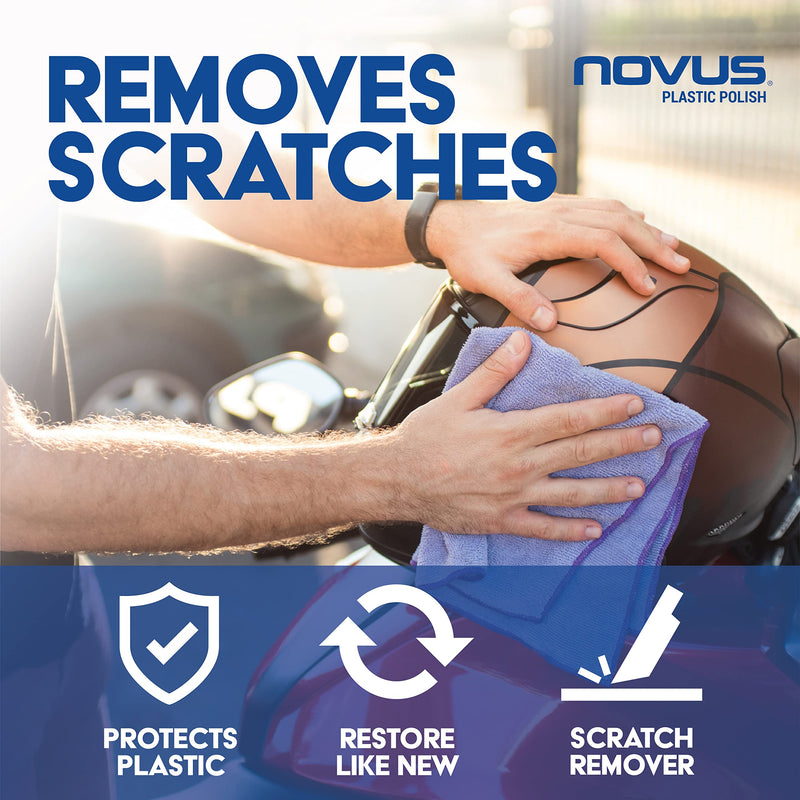 NOVUS 7232 | Multi-Purpose Buffing Kit | Contains 100% Wool Buffing Pad, Soft Foam Buffing Pad, Backing Pad for Drill, Microfiber Cloth Buffing Kit 2