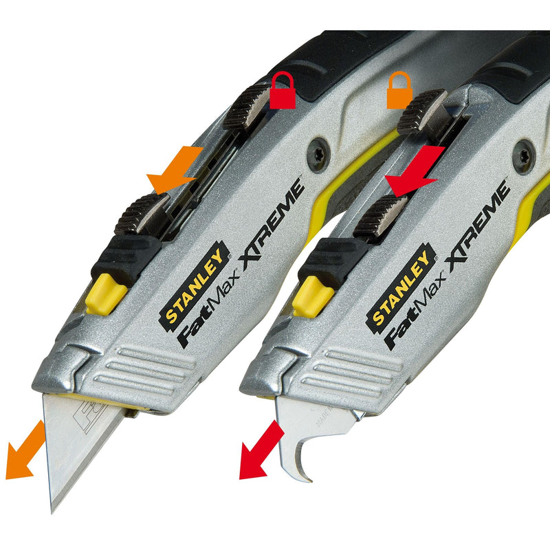 Stanley 0-10-789 2 in 1 Snap Off Knife "Xtreme", Grey