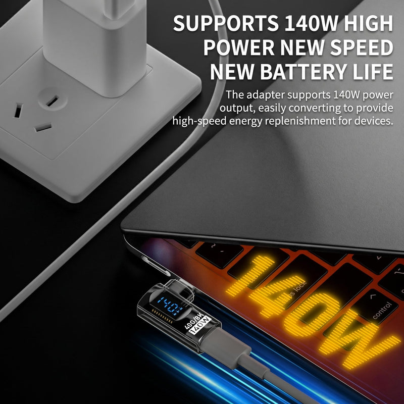USB C 90 Degree Adapter (Two Styles), USB Type C Right Angle Extender Connector Type C Power Meter Tester with LED Display for iPhone 16 15 Pro Max/Pro Laptop and All USB C Cable