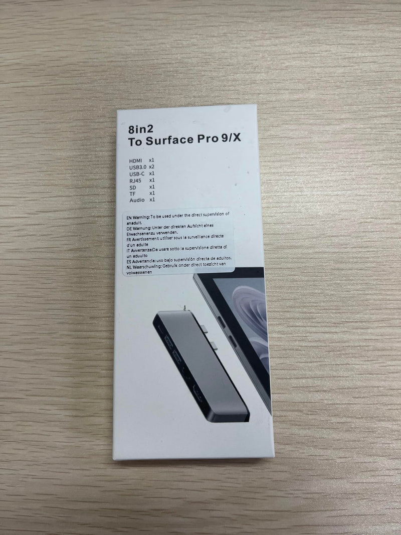Surface Pro 11 10 9 Docking Station with 4K HDMI,USB-C Thunderbolt 4(8K Video+40Gbps+100W Power),100M Ethernet,USB3.0,SD TF Card Slot,3.5mm Audio,Triple Display for Surface Pro 11/10/9/X Accessories
