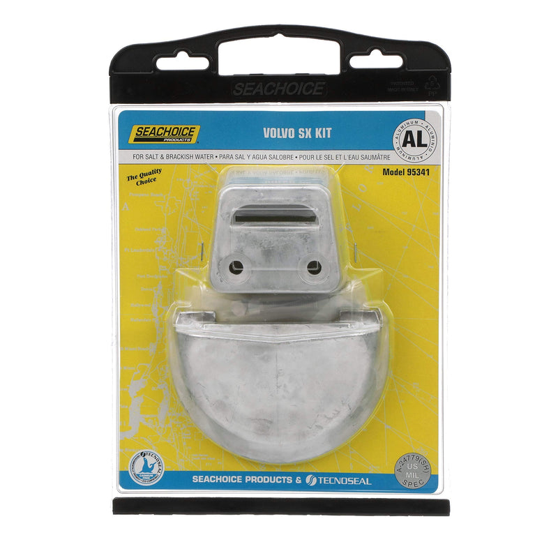 Seachoice Anode Kit, Volvo/OMC SX Engines, Aluminum, Cadmium-Free, Environmentally Friendly