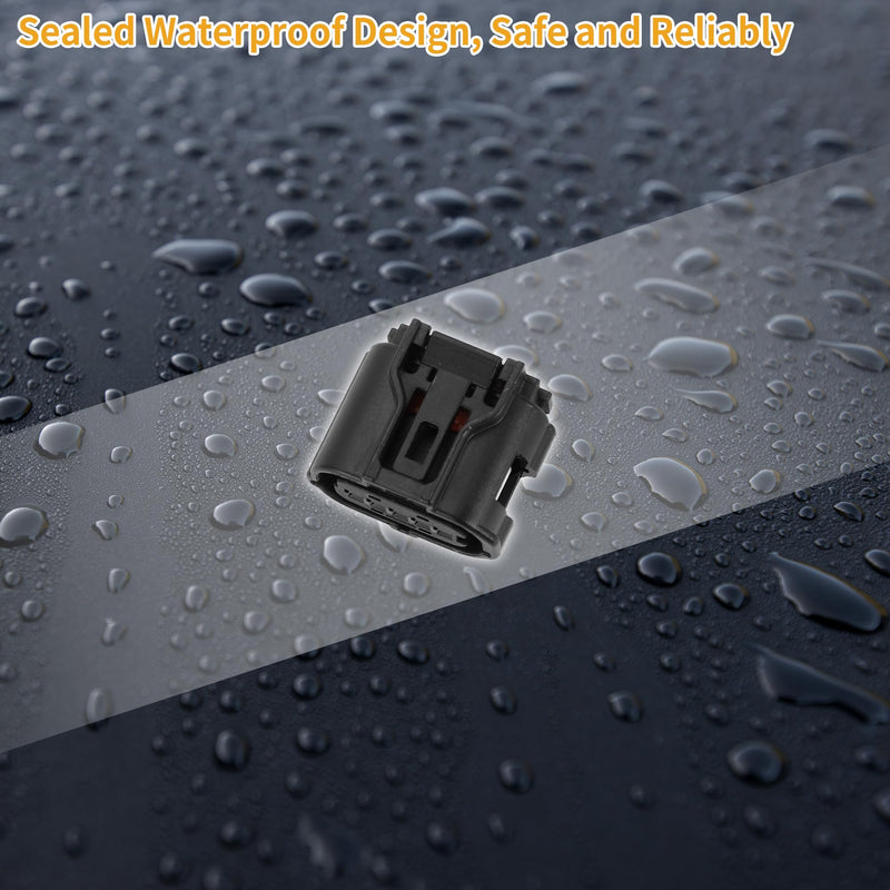 MAF Sensor Connector Plug No.9098012292 Inner Female Wire Terminal Connector for Toyota Plastic Black