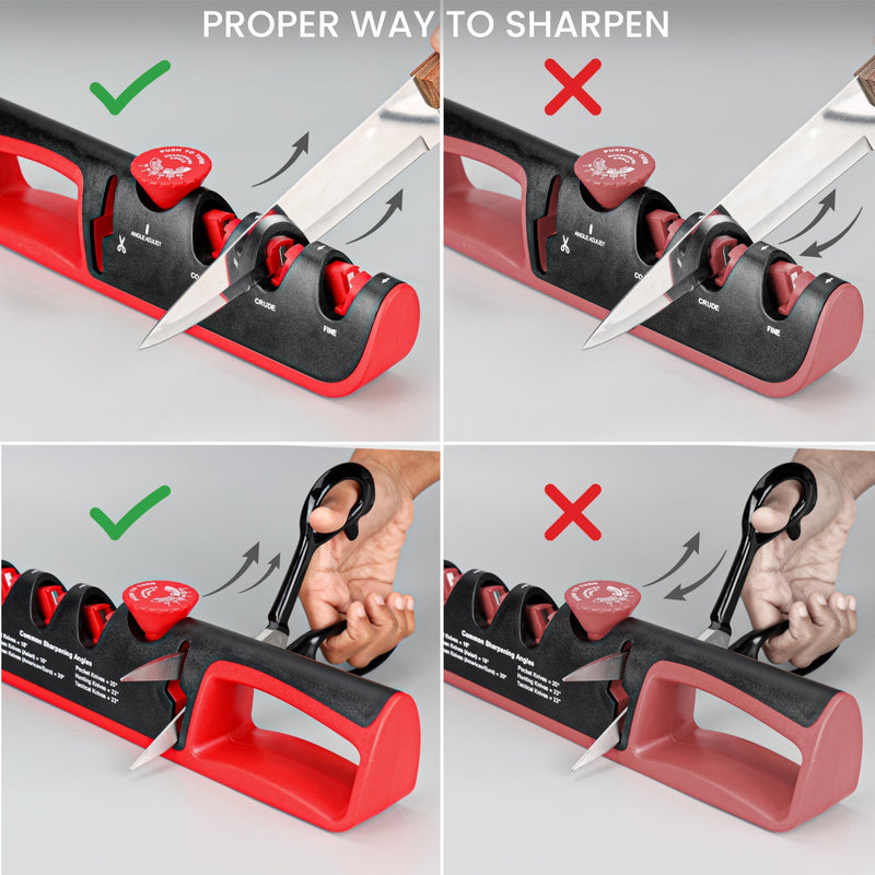 Kitchen Knife Sharpeners 3 Adjustable Sharpening Angle