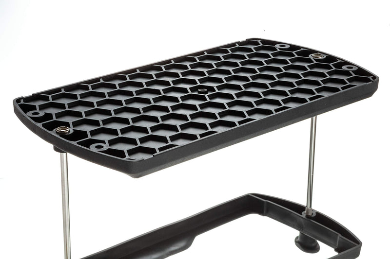Attwood 9095-5 USCG-Approved 27 Series Heavy Duty Adjustable Hold-Down Marine Boat Battery Tray, Black 12" L × 6-7/8" W