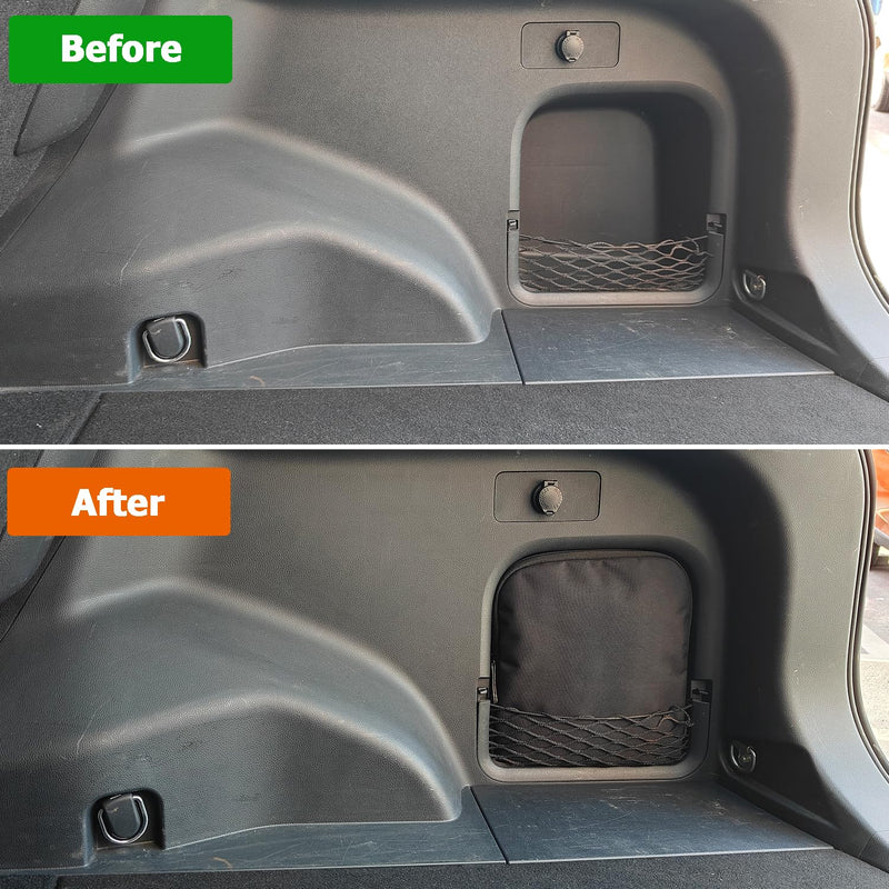 Trunk Upgrade, Trunk Organizer Pocket Bag, Trunk Cubby Storage bag,Cargo side pocket For Toyota Rav4 2025 2024 2023 2022 2021 2020 2019 Black, 1 pc Trunk Storage Bag for Rav4 2019-25 （without Backpack Function）
