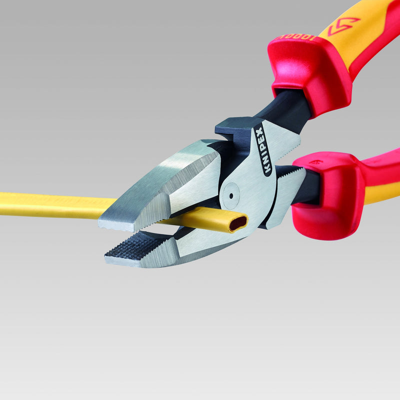 KNIPEX Tools 09 08 240 SBA 9.5-Inch Insulated Ultra-High Leverage Lineman's Pliers