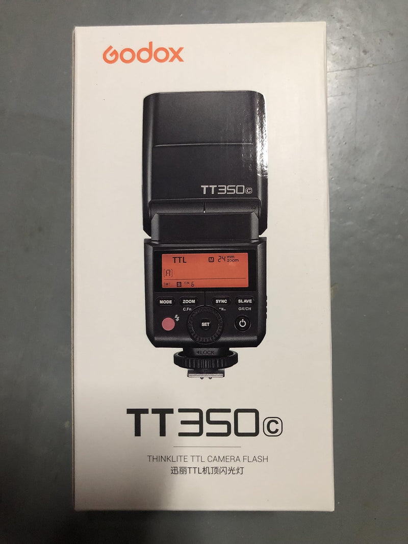 Godox TT350C Flash for Canon Camera, GN36 2.4G Wireless Canon Speedlight 1/8000s HSS Speedlite, Mini TTL External Flash for Photography
