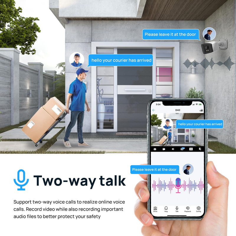 PANOEAGLE 4MP Dual Lens PoE IP Security Camera Outdoor with 180° Panoramic Wide Angle,Smart Color Night Vision,Human/Vehicle Detection,2-Way Audio & Micro SD Slot(512G),IP67 Waterproof,NDAA Complaint 4MP Panoramic/Dual Light