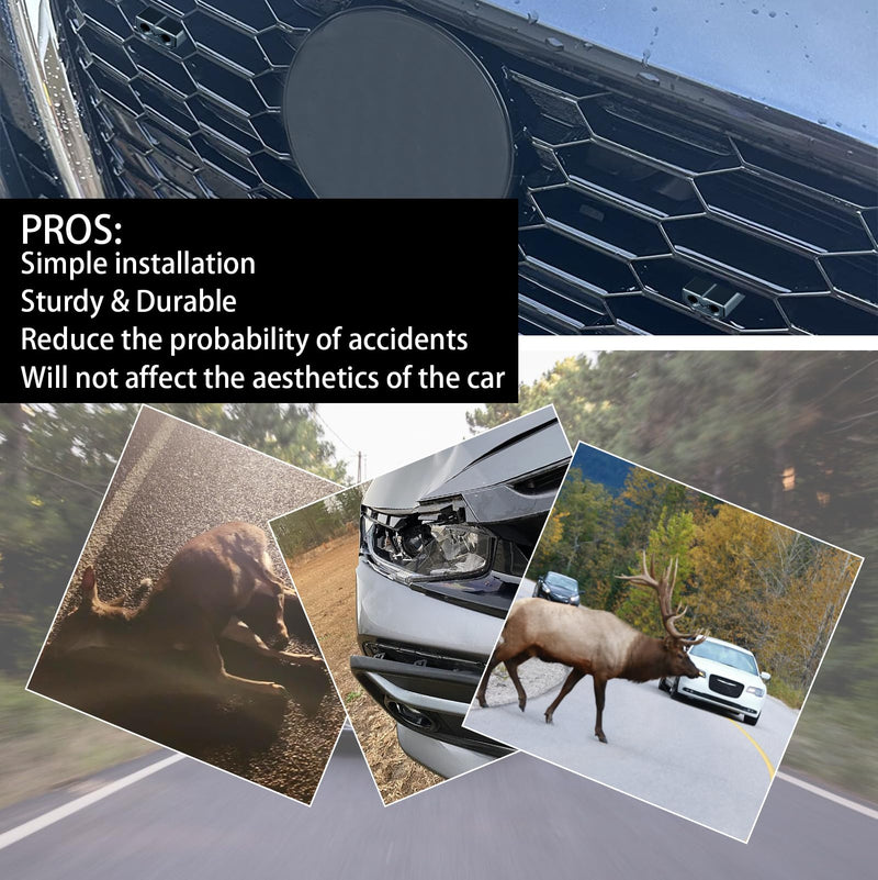 Deer Whistle for Car - Upgraded Deer Whistles for Vehicles Deer Safety Warning Devices Deer Horn for Car Motorcycle Trunk SUV 4 Pack