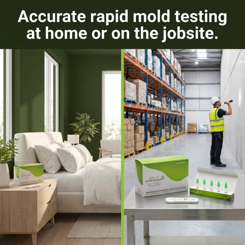 Mold Analyzer, Easy Professional Mold Detection Kit, 1 Pack | Easy At-Home Mold Detection, Fast, Accurate 10-Minute Results, DIY Testing Kit for Homes, Apartments, Bathrooms, HVAC & More