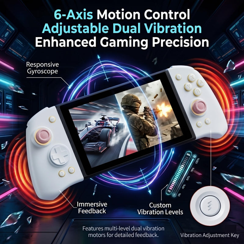 PLAYVEX Wireless Controller Compatible with Switch 2 Switch OLED and Switch Lite Includes Magnetic Charging Adapters Hall Effect Joysticks RGB Turbo Motion Control Grip Stand