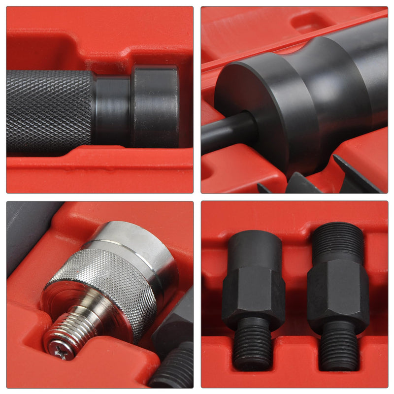 Diesel Injector Extractor Puller and Common Rail Adaptor Slide Hammer Removal Kit