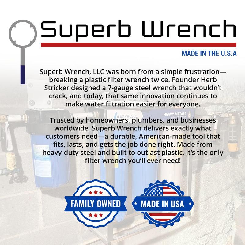 Superb Wrench SW-2-SS-1 Zinc Plated Steel Filter Housing Wrench Single Unit