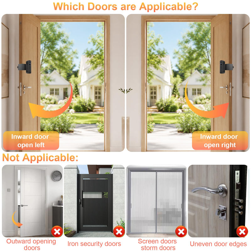 Anti-Theft Doorbell Mount Compatible with Blink Newest 2026 Battery Doorbell 2K+, No Drill Doorbell Camera Mount, Wireless Video Doorbell Mounting Bracket for Apartment Rental, Not for Security Door Black