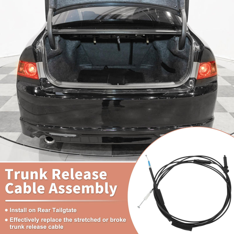 NO.912-779 Fuel Filler Door and Trunk Lid Release Cable for Honda Accord 2013 2014 2015 2016 2017 Trunk Door and Fuel Lid Latch Lock Release Cable No.74880T2FA01