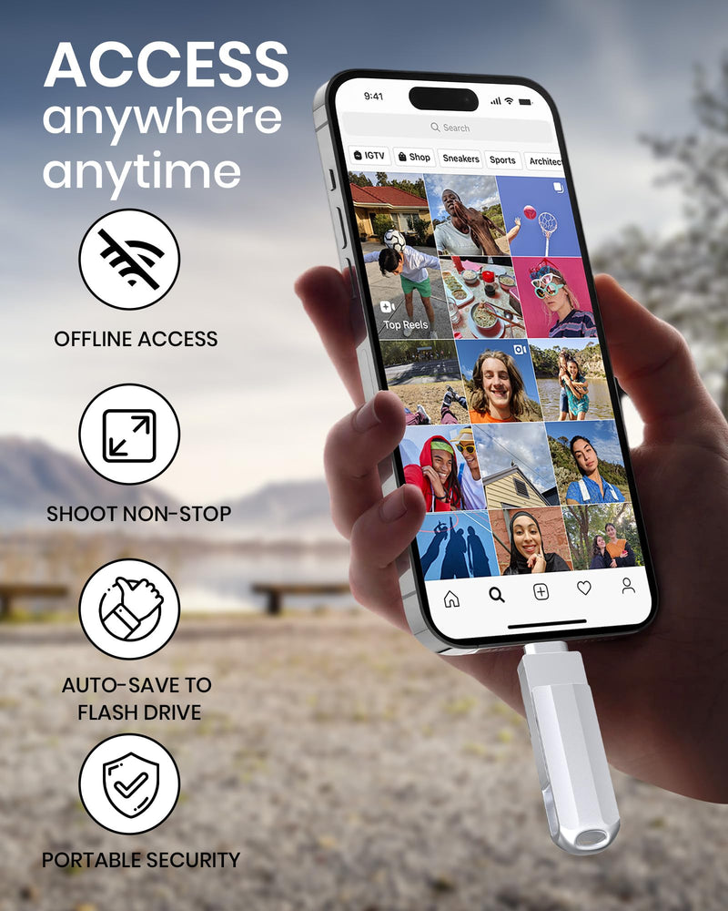 512GB Flash Drive for iPhone/iPad, USB-C Photo Stick with USB-A Adapter | Free Up iPhone Storage;No Cloud Subscription Required;Transfer Across Multiple Devices;Privacy-Focused Local Storage 512GB（with USB A)