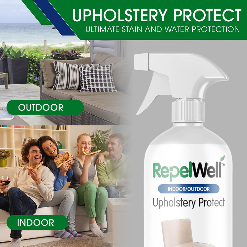 Eco-Friendly Upholstery Protect Stain & Water Repellent Spray 24oz – Non-Toxic, Pet-Safe Formula for Fabric, Leather, & Suede – Long-Lasting Stain Guard Keeps Furniture Clean & New Upholstery Protect 24oz