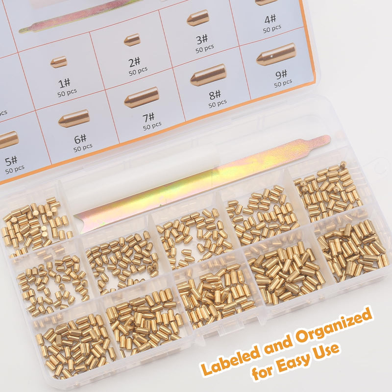 SC1/SC4 Keyway Re-Key Kit Compatible with Schlage Rekeying Kit for Home Security and Door Locks with Bottom Pins (0-9, 50 Each)