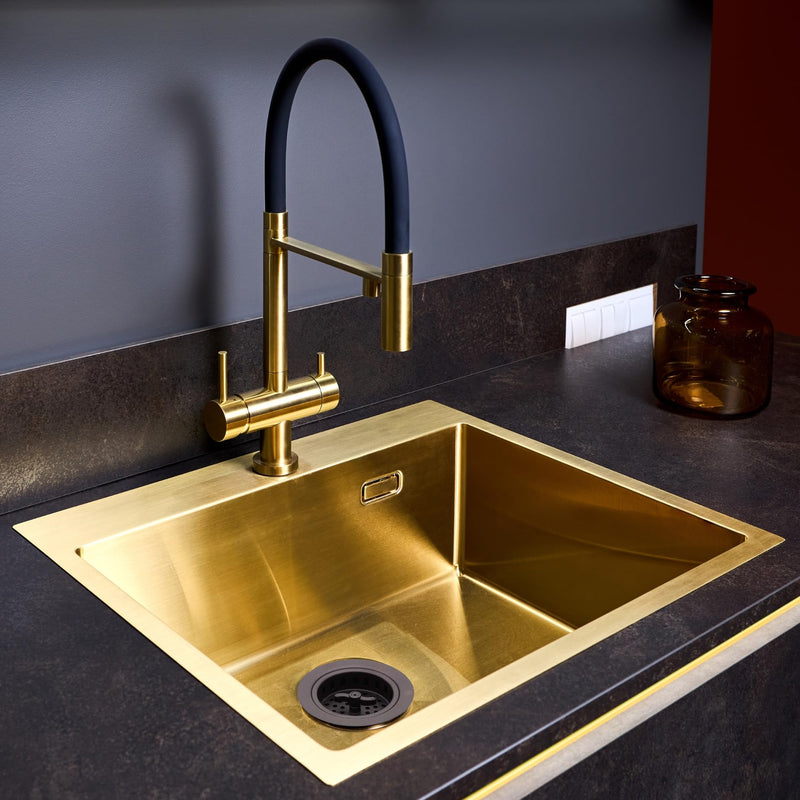 Westbrass A213-12 3-1/2" Wing Nut Twist Style Large Kitchen Sink Basket Strainer, Oil Rubbed Bronze