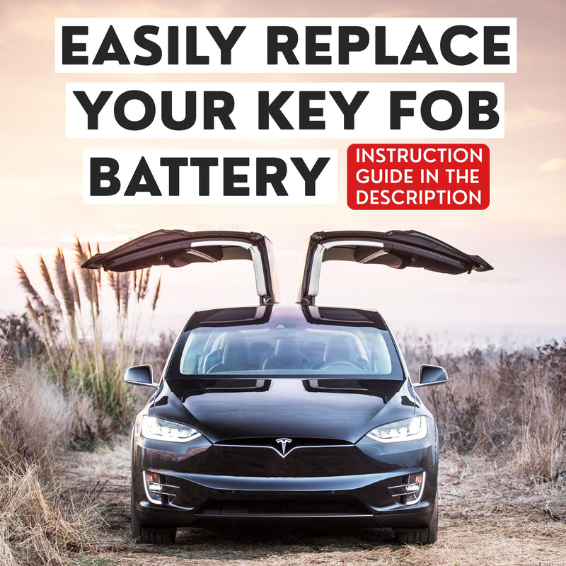 Key Fob Replacement Batteries for Tesla Model X & X Plaid (CR2354 Remote OEM Battery) (Pack of 2)