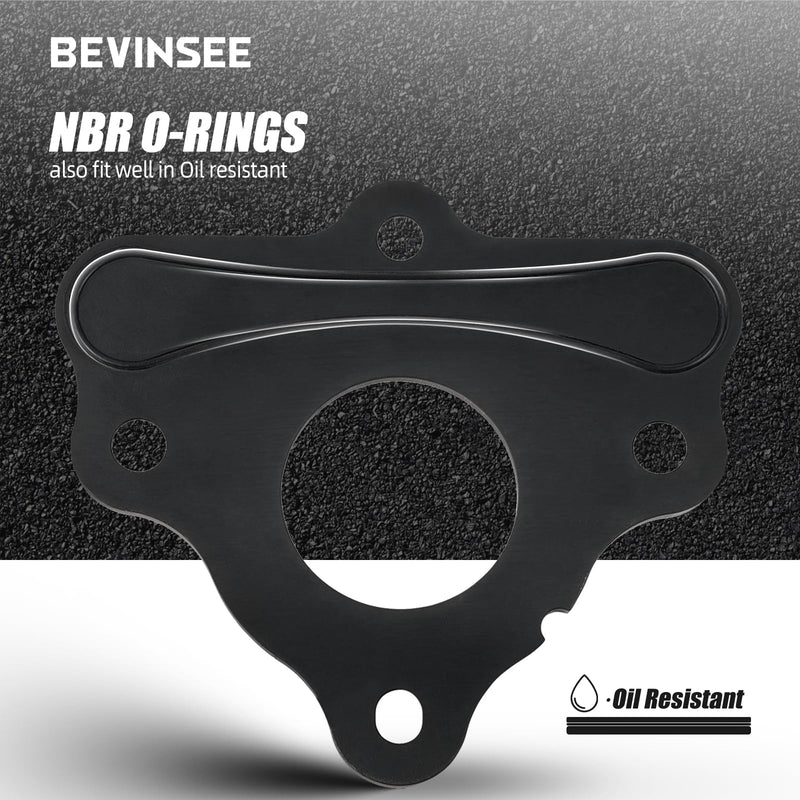 Bevinsee Camshaft Retainer Plate Gasket Kit - for LS Series Engines Gen III IV - for GM 5.3L 6.0L 6.2L 4.8 LS3 LS1 LS2 LS6 LS7 LS8 - Compatible with Chevrolet Corvette Cam 1997-2013 - Replace12589016