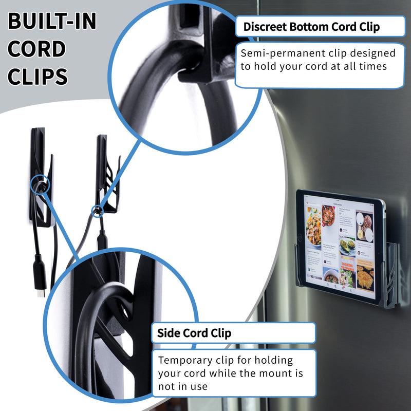 Dockem Koala Wall Mount 2.0: Damage-Free Universal Dock for Smartphone, Tablet, eReader: for iPad 1, 2, 3, 4, Air, Mini, iPad Pro, Samsung Galaxy Tab/Note, Google Nexus, Microsoft Surface (Black) Black