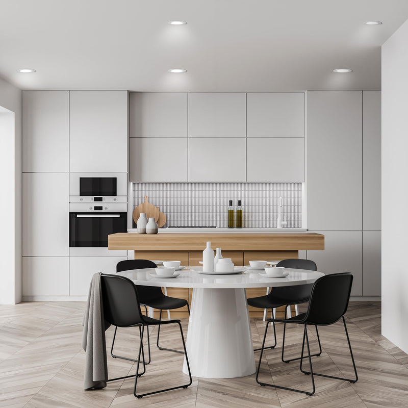 Feit Electric 4 Inch LED Recessed Downlight with Lumen Select, 75W Equivalent, Dimmable, 775 Lumens, 5CCT Selectable White 2700K–5000K, 90+ CRI, 50,000-Hour Lifetime, LEDR4HO/6WYCA/4, 4 Pack 4-Inch High Output