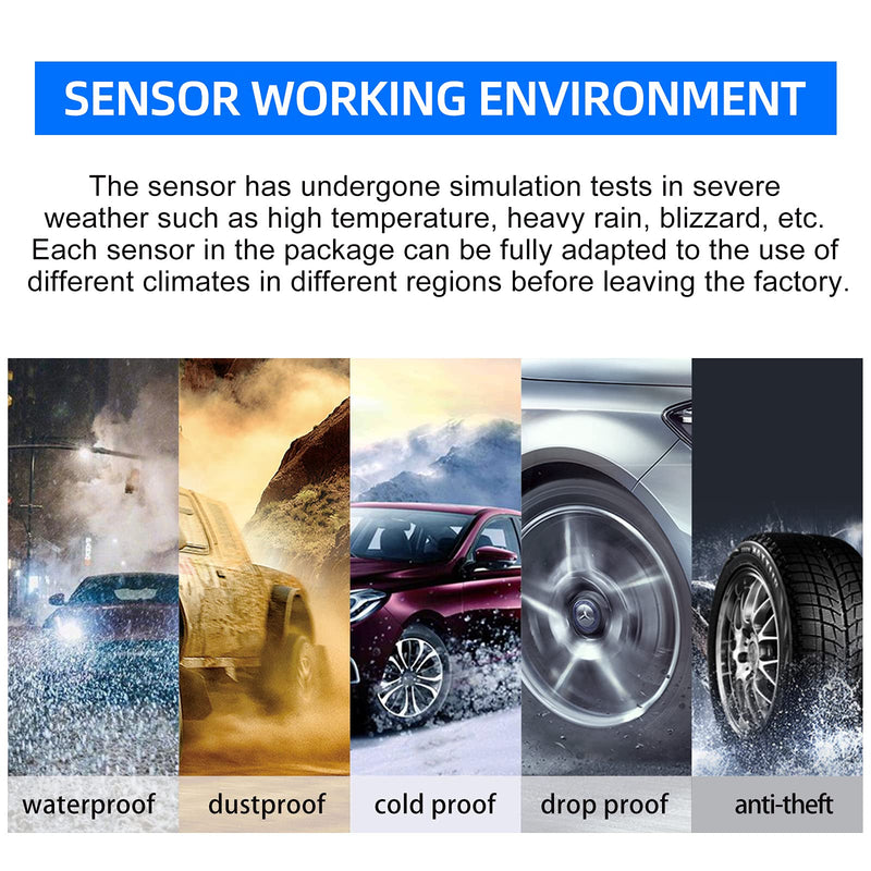 NEWHOW TPMS Sensors Set of 4 for Ford F150/Explorer/Fusion 2015-2024 - OEM F2GZ-1A189-A TPMS35 Replacement, Waterproof 315MHz Tire Pressure Monitoring System Sensor Fit Lincoln 4 Pack