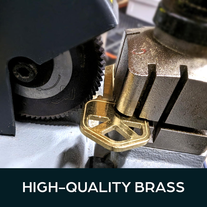 Summit Doorware Kwikset Key Blanks in Premium Brass Quality | Kw1 Uncut Blank Keys for Home and Professional Use | Pack of 50 Keys
