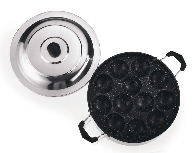 Vinod Paniyarakkal For Cooking Paniyaram 23cm with SS Lid