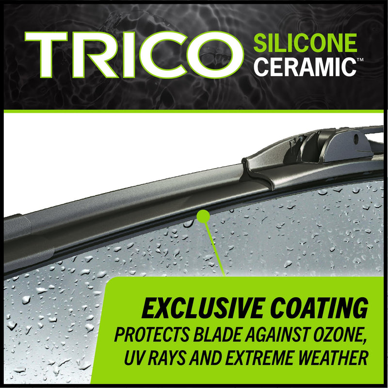 TRICO Silicone Ceramic™ (90-2618) 26 & 18 Inch Pack of 2 Automotive Replacement Windshield Wiper Blades, Ceramic Coated Silicone Super Premium Beam Blade for Select Vehicle Models 26" + 18" Pair Pack