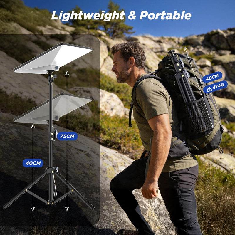 Hugener Starlink Mini Tripod Stand, Portable & 360° Rotation | Stable Tripod Mounting Kit, Quick Tool-Free Setup, Height Adjustable with 360° Tilt for Camping/ RV and Outdoor