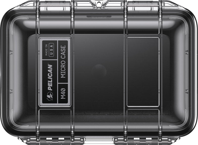 Pelican M40 Micro Case (Black/Clear) Black/Clear
