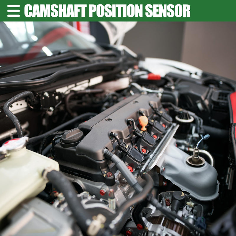 Motoforti Engine Camshaft Position Sensor, Cam Position Sensor, for BMW 325CI 2001-2006, ABS Metal, No.12147539165, Black, 1 Set