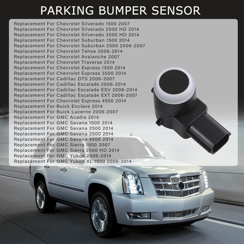  [AUSTRALIA] - JDMSPEED Set of 4 Pcs Rear Bumper Backup Parking Sensor w/O-Ring Replacement for Chevrolet Cadillac GMC Chevy Saturn Buick Replaces 25961317 15239247 25961321 21995586 25962147 Parking Assist Sensors