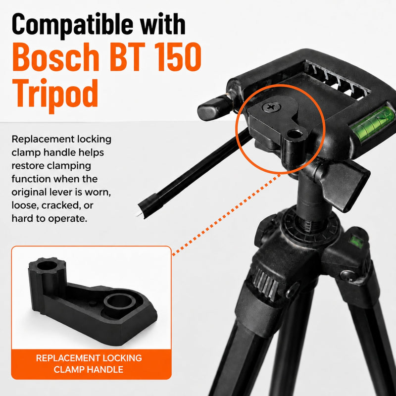 Quick Release Lever Compatible with Bosch BT 150 Tripod | Replacement Locking Clamp Handle for Laser Level Stand, Height Lock Tension Lever Repair Part