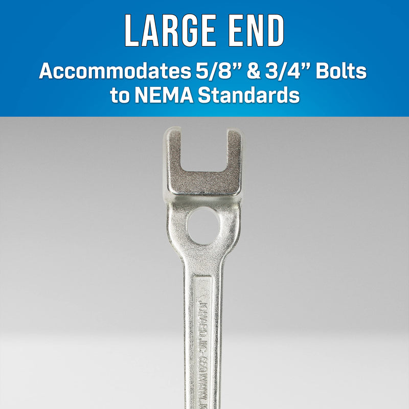 Jonard Tools JIC-650, Lineman's B Type Double Ended Wrench, 13" Length