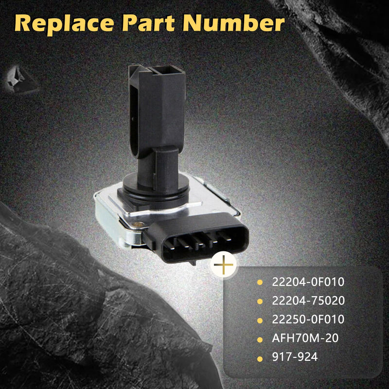 Mass Air Flow Sensors Meter MAF Compatible with 03-05 GX470 / 98-05 LX470 / 03-04 4Runner / 98-05 Land Crulser / 01-04 Sequoia / 00-04 Tundra Replaces MAF0056 222040F010 (98 99 00 01 02 03 04 05)